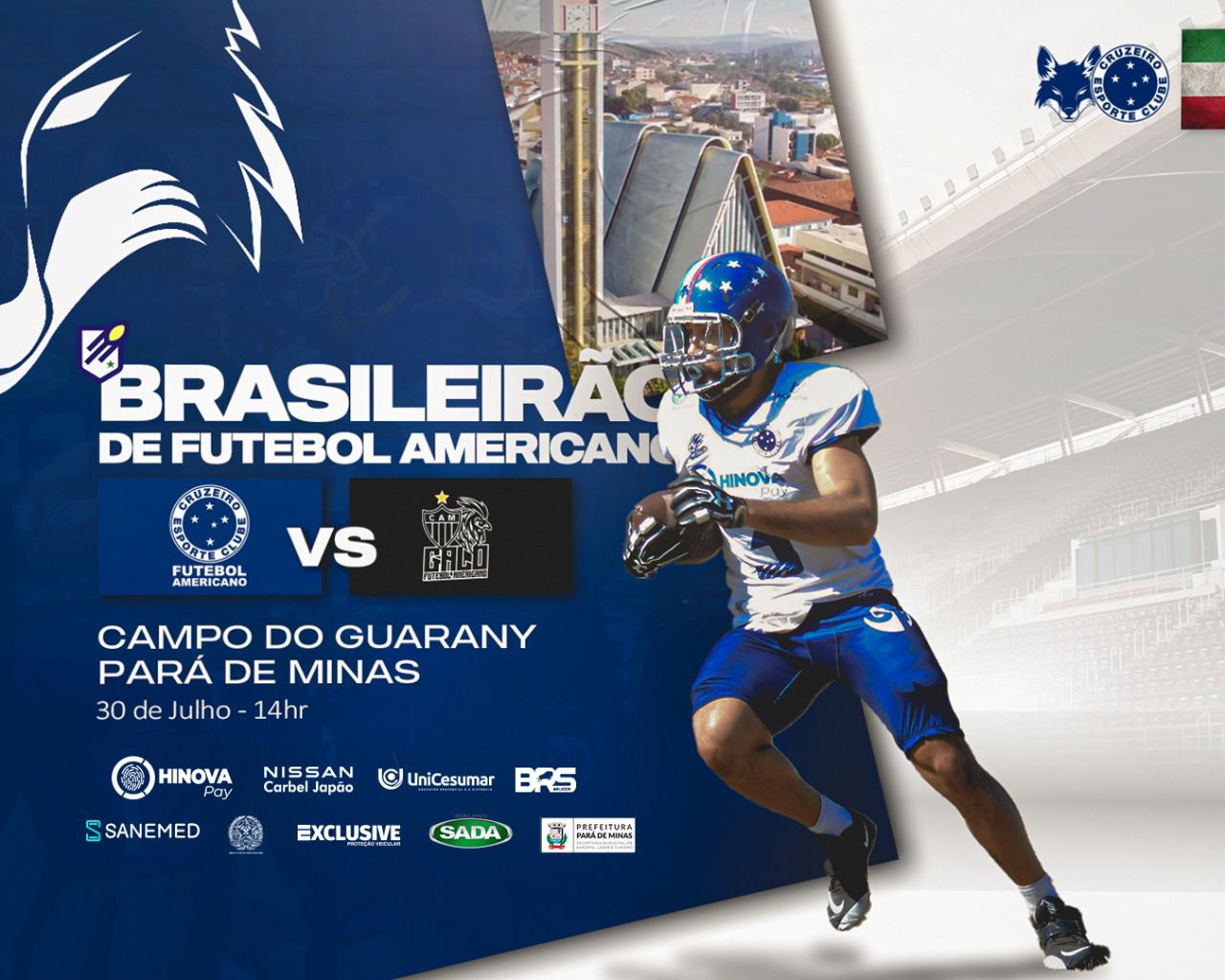Clássico entre Cruzeiro FA e Atlético FA acontece em Pará de Minas neste sábado (30)